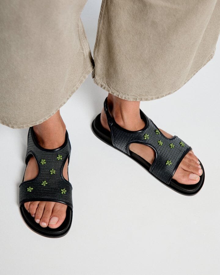 ADDAIA NEGRO MALLA-VERDE