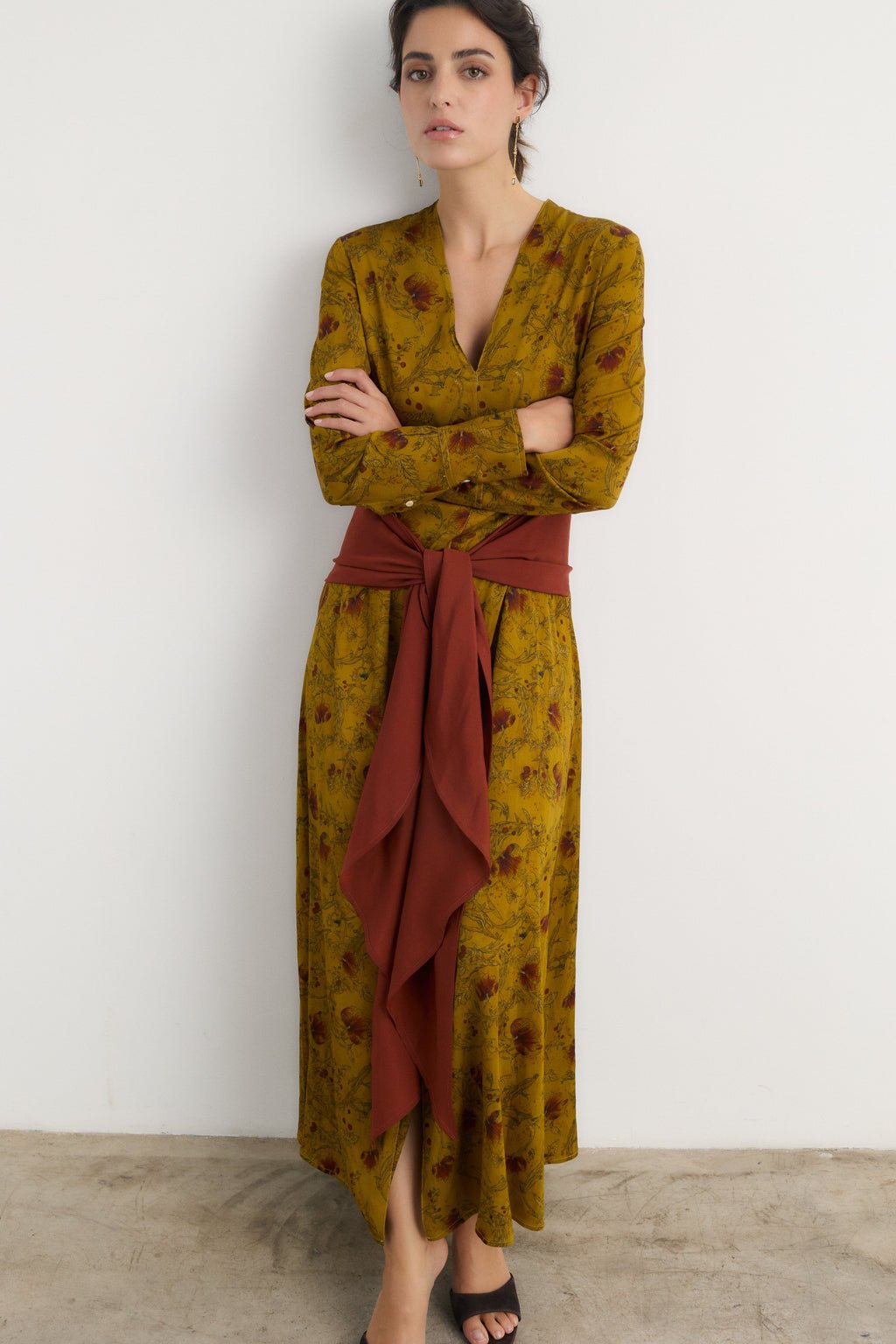 Vestido Indi mostaza - Preorder