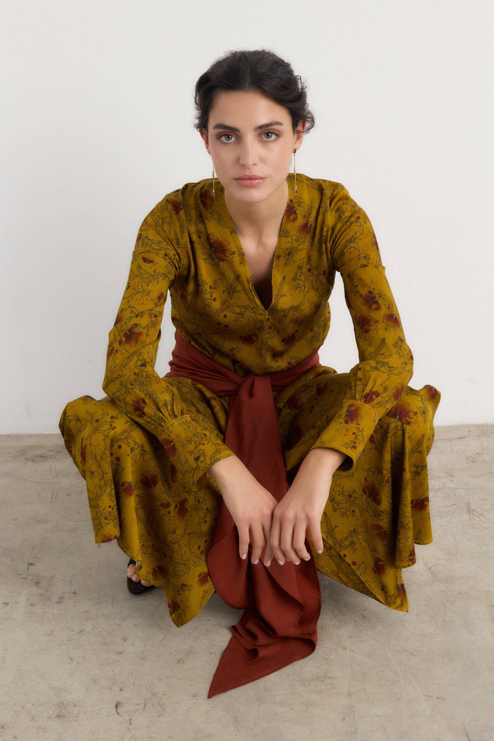 Vestido Indi mostaza - Preorder